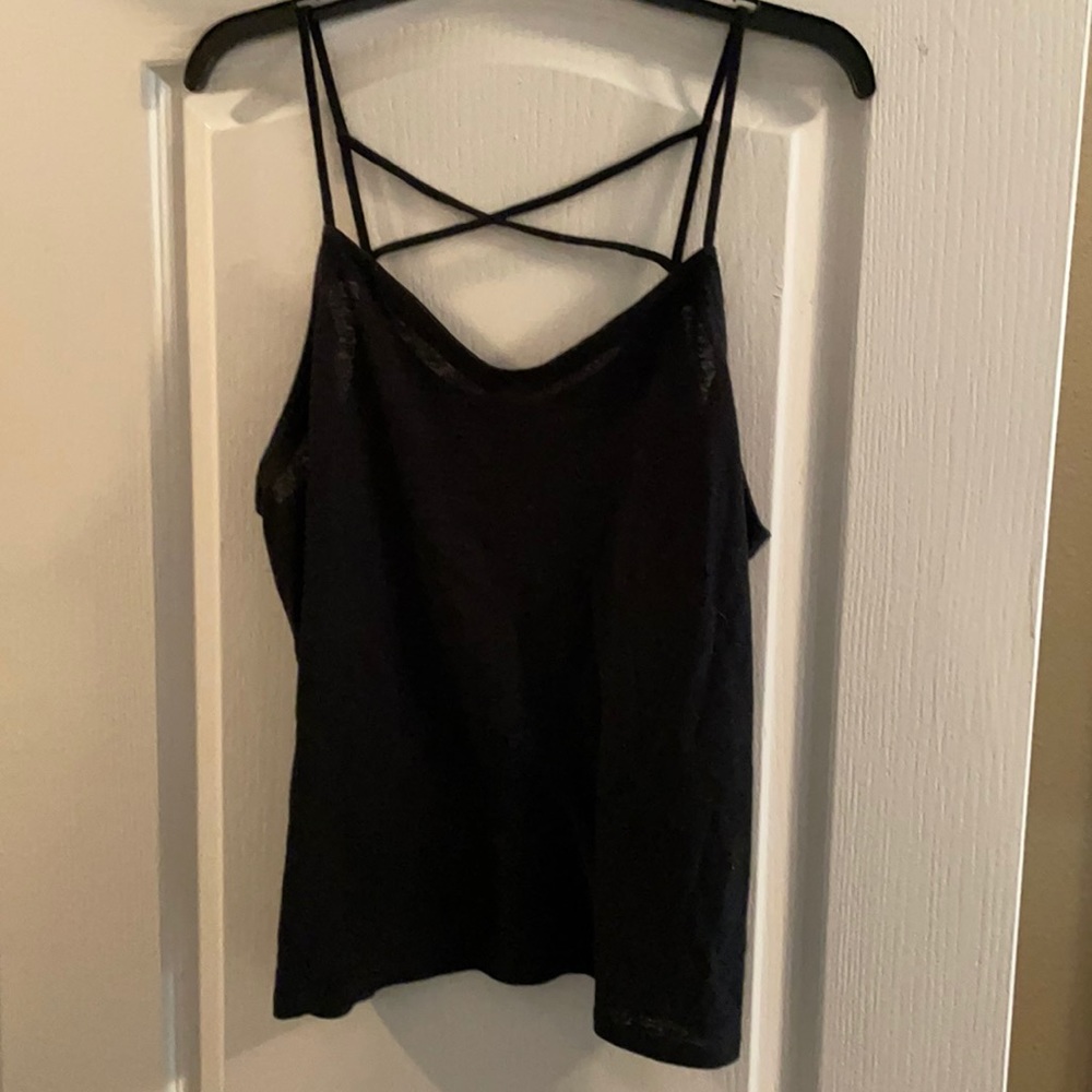 Black tank top